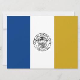 Tarjeta Bandera de Jersey City (Nueva Jersey)