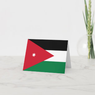 Tarjeta Bandera de Jordania