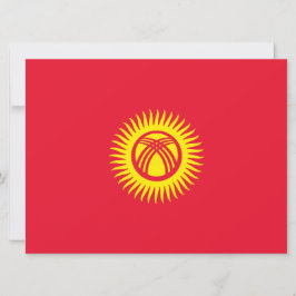Tarjeta Bandera de Kirguistán