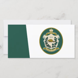 Tarjeta Bandera de Kitchener (Ontario, Canadá)