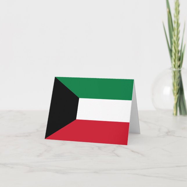 Tarjeta Bandera de Kuwait (Anverso)