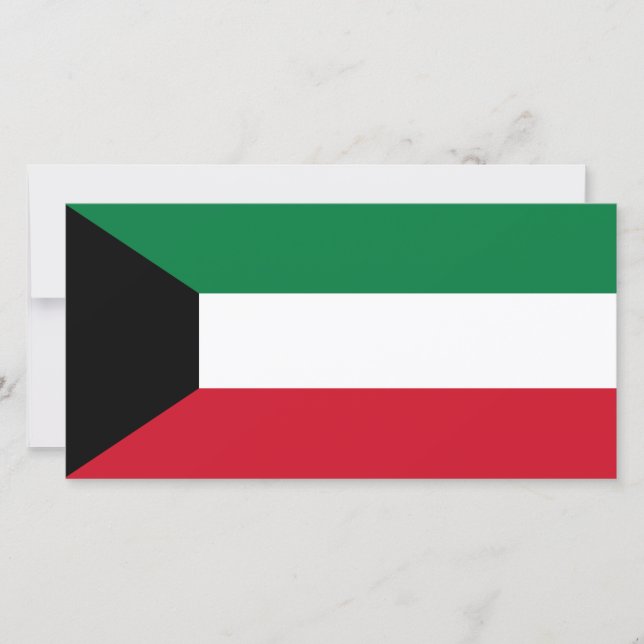 Tarjeta Bandera de Kuwait (Anverso)
