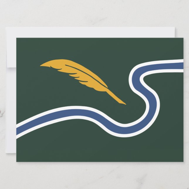 Tarjeta Bandera de la ciudad de Northampton (Massachusetts (Anverso)