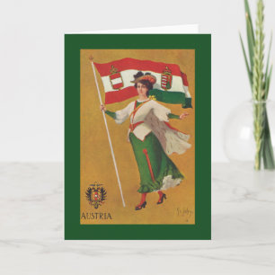 Tarjeta Bandera de la doble monarquía (Austria-Hungría)