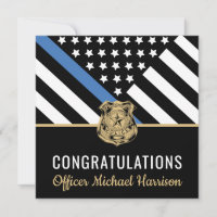 Bandera de la Línea Azul de la Policía Felicitacio