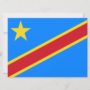 Tarjeta Bandera de la RDC (República Democrática del Congo
