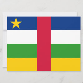 Tarjeta Bandera de la República Centroafricana