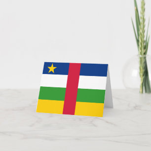 Tarjeta Bandera de la República Centroafricana