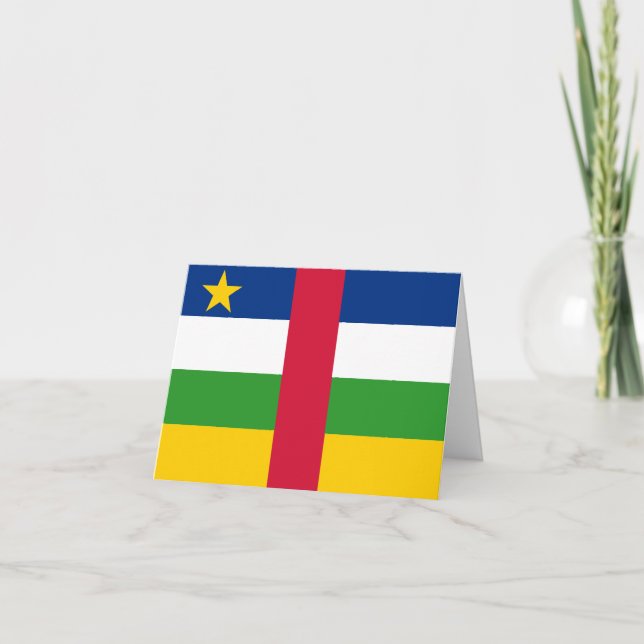 Tarjeta Bandera de la República Centroafricana (Anverso)