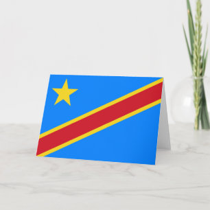 Tarjeta Bandera de la República Democrática del Congo