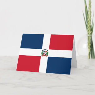 Tarjeta Bandera de la República Dominicana