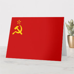 Tarjeta Bandera de la Unión Soviética, URSS, CCCP, comunis