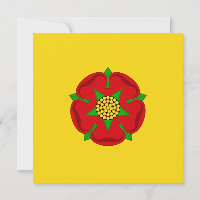 Tarjeta Bandera de Lancashire (Anverso)