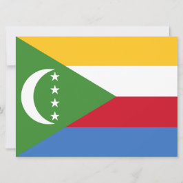 Tarjeta Bandera de las Comoras