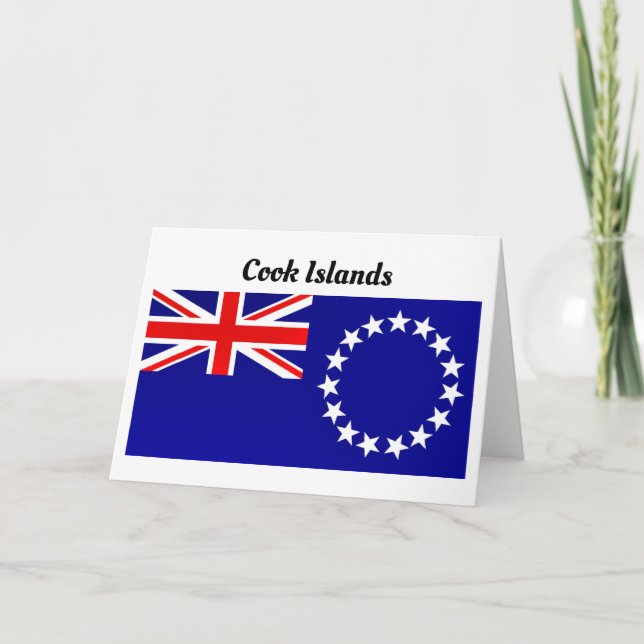 Tarjeta Bandera de las Islas Cook (Anverso)
