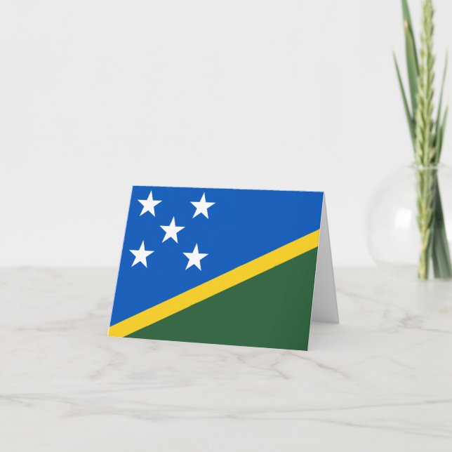 Tarjeta Bandera de las Islas Salomón (Anverso)