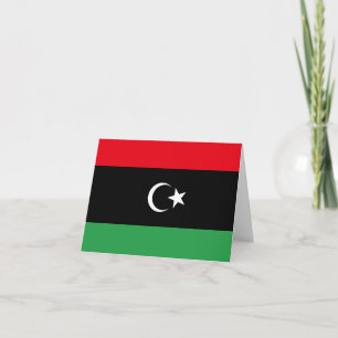 Tarjeta Bandera de Libia (Libia)