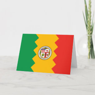 Tarjeta Bandera de Los Ángeles (California, Estados Unidos