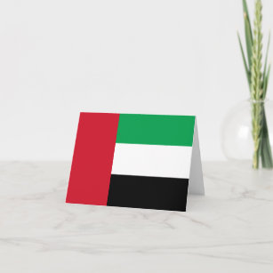 Tarjeta Bandera de los Emiratos Árabes Unidos
