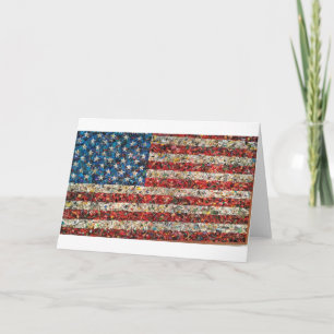 Tarjeta bandera de los estados unidos