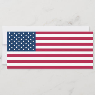 Tarjeta bandera de los Estados Unidos de América patriota