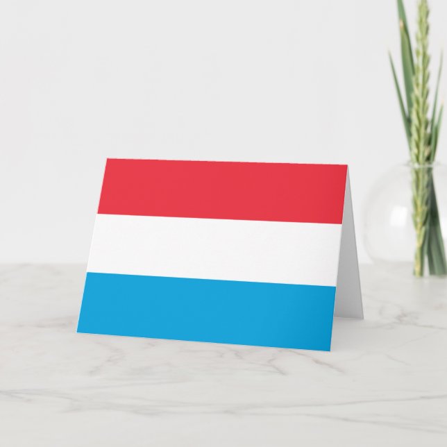 Tarjeta Bandera de Luxemburgo (Anverso)