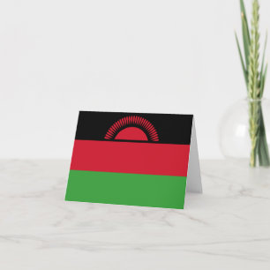 Tarjeta Bandera de Malawi