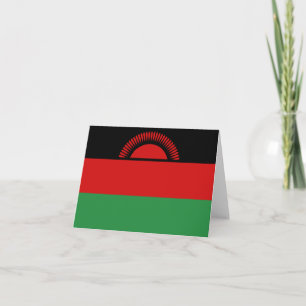 Tarjeta Bandera de Malawi Notecard