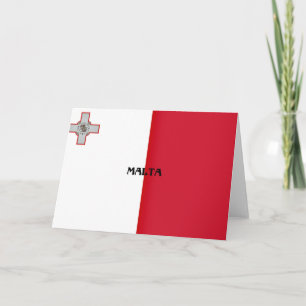 Tarjeta Bandera de Malta