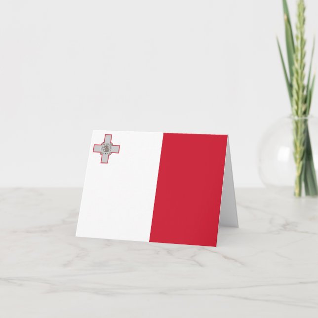 Tarjeta Bandera de Malta (maltesa) (Anverso)