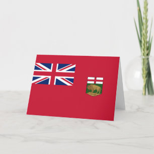 Tarjeta Bandera de Manitoba