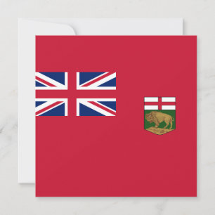 Tarjeta Bandera de Manitoba