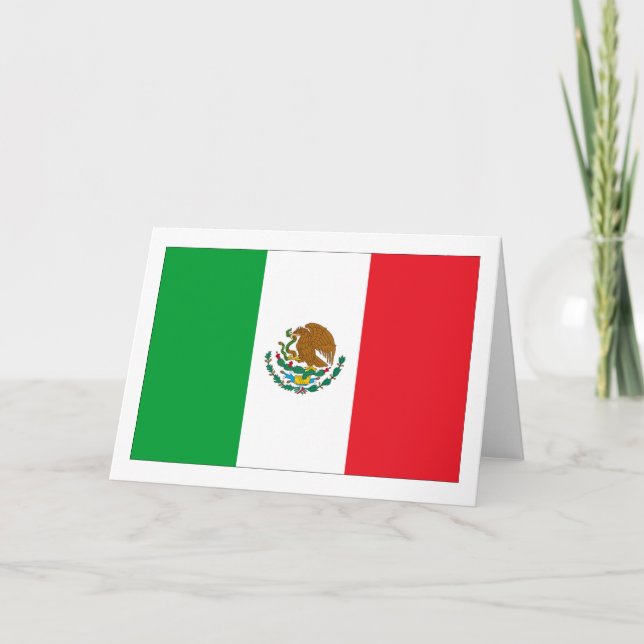 Tarjeta Bandera de México (Anverso)