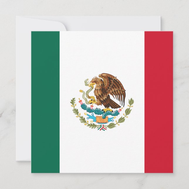Tarjeta Bandera de México (Anverso)