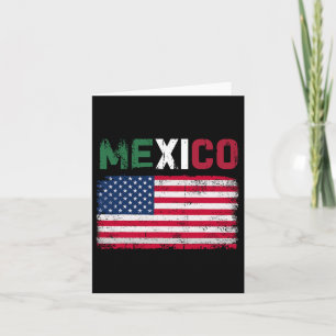 Tarjeta Bandera de México Bandera de EE. UU. Patriota Band