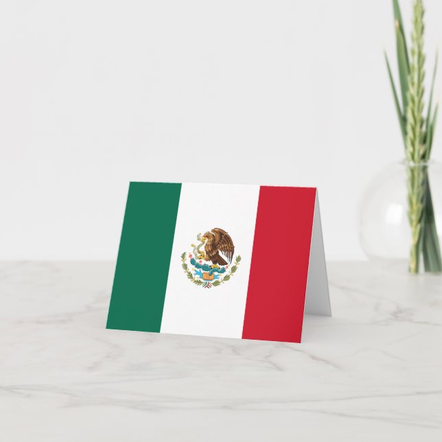Tarjeta Bandera de México (México) (Anverso)