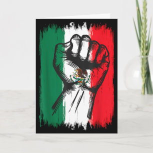 Tarjeta bandera de México orgullo mexicano raíces mexicana