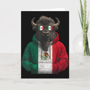 Tarjeta Bandera de México Orgullo Mexicano Raíces Mexicana