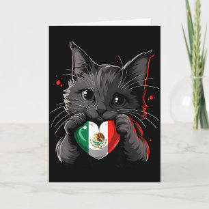 Tarjeta bandera de México orgullo mexicano raíces mexicana