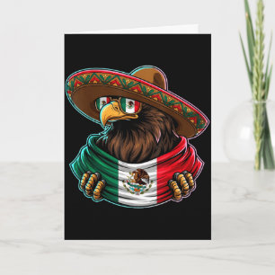 Tarjeta bandera de México orgullo mexicano raíces mexicana