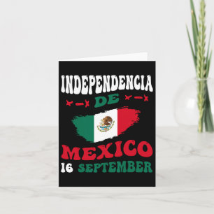 Tarjeta Bandera de México Orgullo por la independencia de 
