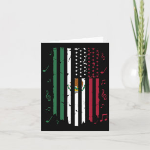 Tarjeta Bandera de México Us Flag Patriota Bandera mexican