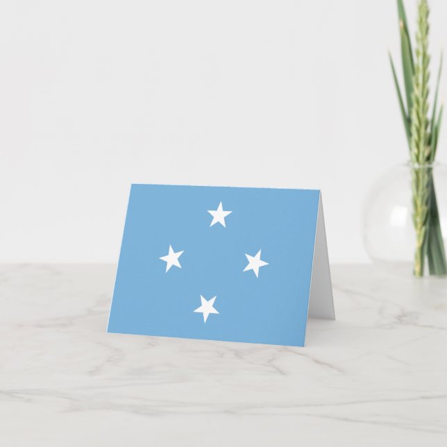 Tarjeta Bandera de Micronesia (Anverso)
