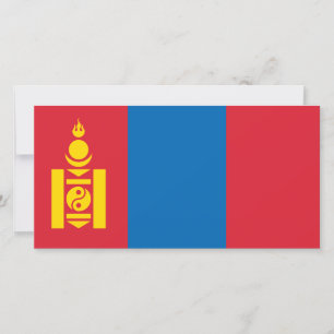 Tarjeta Bandera de Mongolia