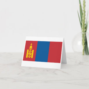 Tarjeta Bandera de Mongolia (mongol)