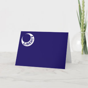Tarjeta Bandera de Moultrie (Libertad) (Historia de los Es