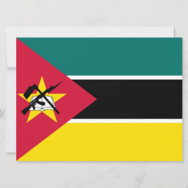 Tarjeta Bandera de Mozambique (Bandera nacional) (África)