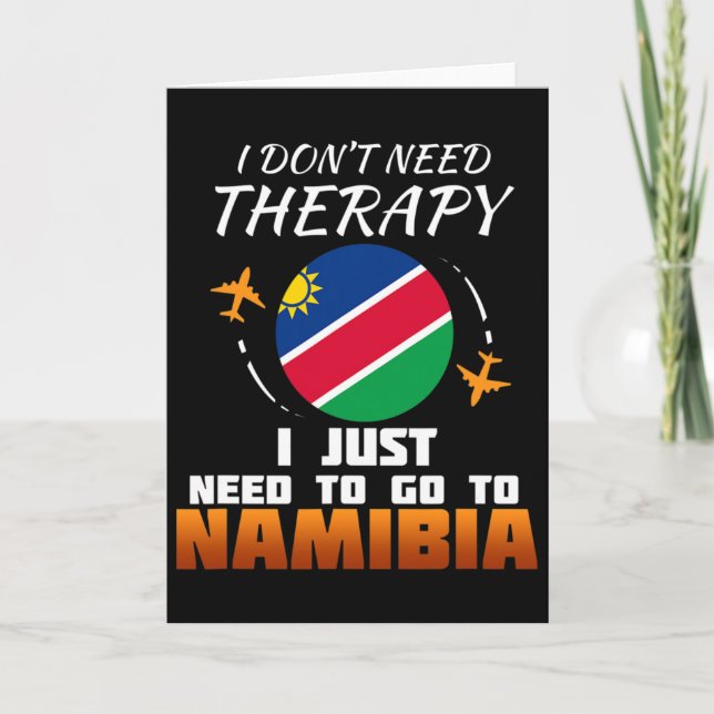 Tarjeta Bandera de Namibia I Bandera Namibia I Regalo de v (Anverso)
