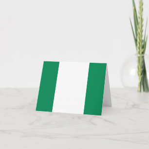 Tarjeta Bandera de Nigeria (nigeriana)