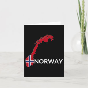 Tarjeta Bandera de Noruega Marea de excursión Marítima de 
